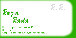 roza rada business card